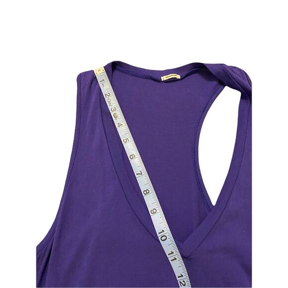 Monrow Purple Racerback Basic Casual Everyday Lightweight Tank Maxi Dress Small - Picture 9 of 10